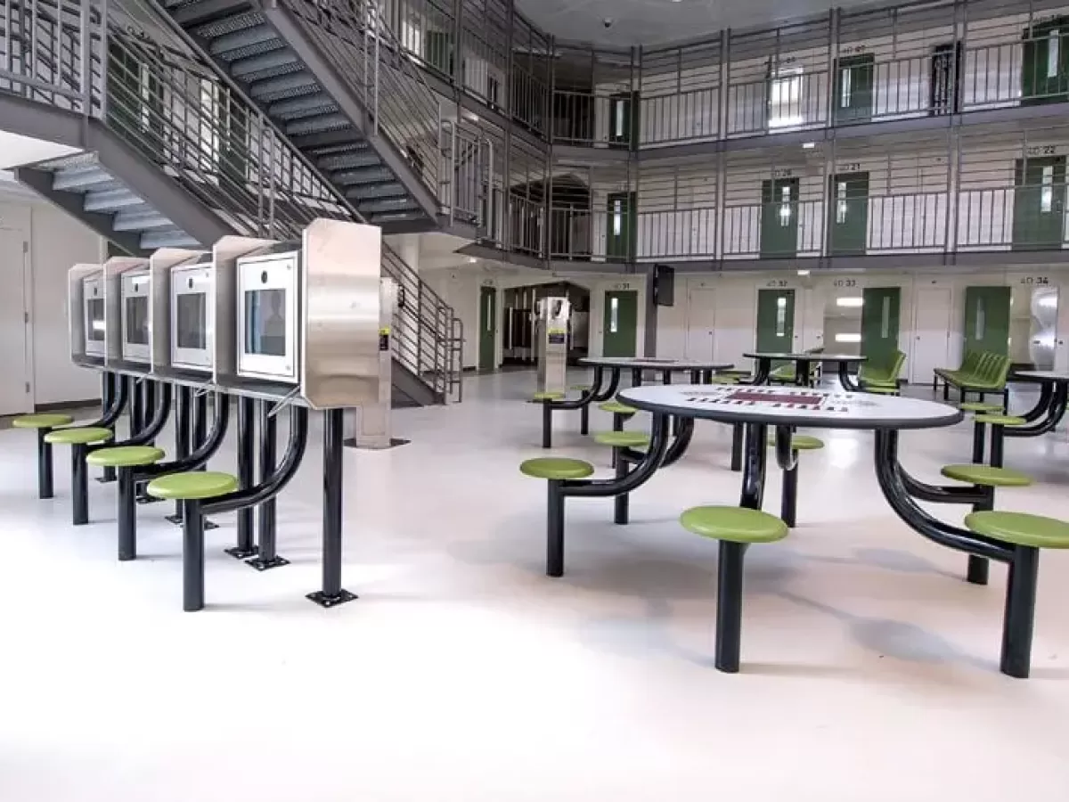 Non-Contact Visitation Furniture in Correctional Facility - SWS Group