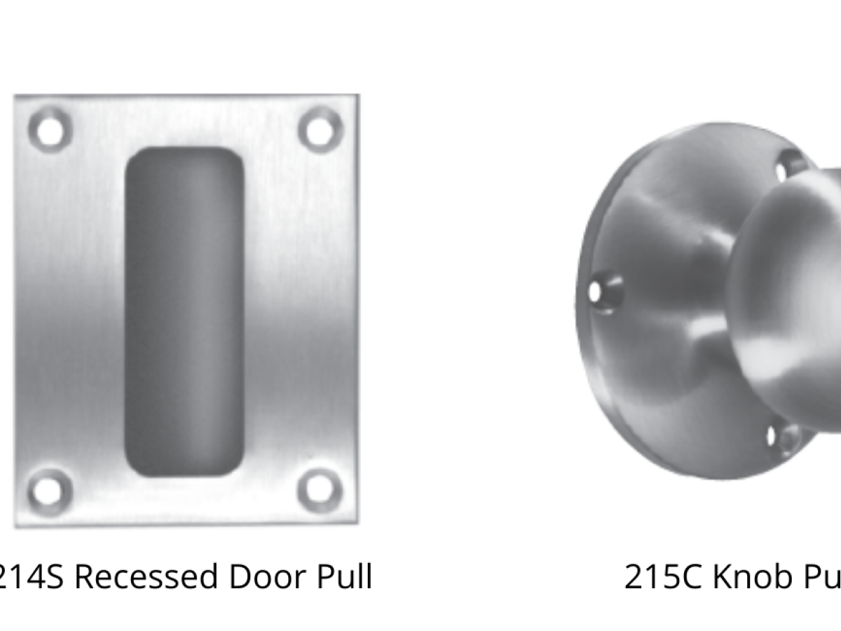 Recessed Door Pull and  Knob Pull - Southern Steel - SWS Detention Group