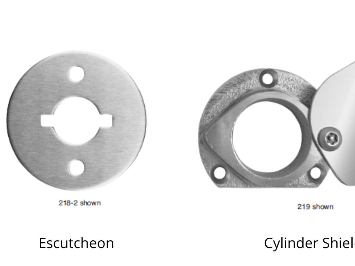 Escutcheon and Cylinder Shield - Southern Steel - SWS Detention Group